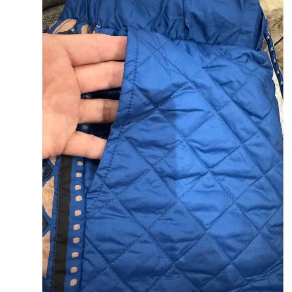 FARM RIO NWT $255 Macaw Quilted Ankle Pants Cobalt Blue Women's Size S - Picture 8 of 13